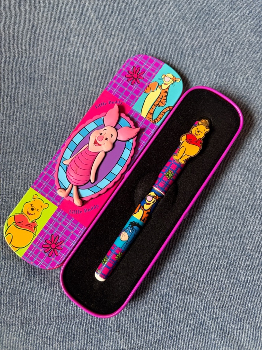 Pink Kids Pen and Tin Gift Set Winnie the Pooh